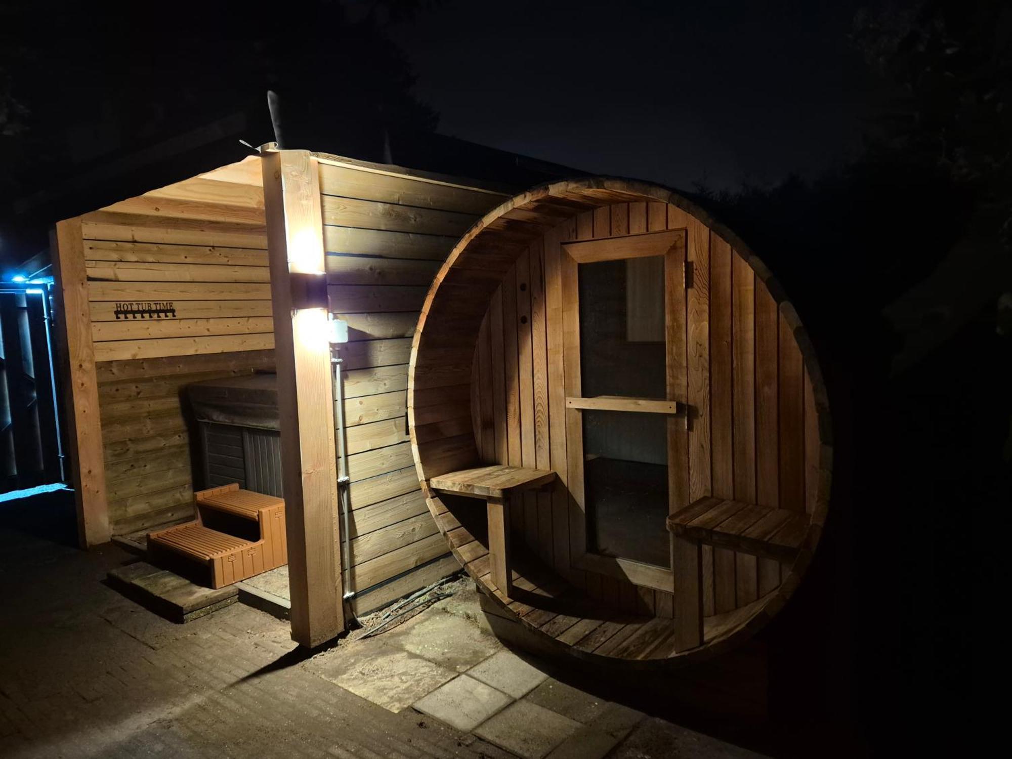 Luxe Boshuisje Met Prive Wellness & Jacuzzi Op De Veluwe 埃尔默洛 外观 照片